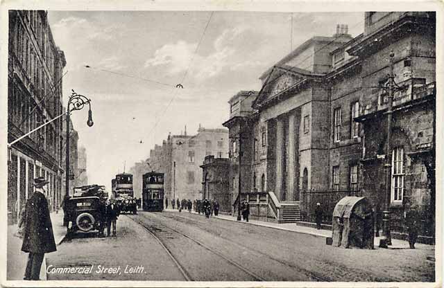 Postcard by an unidentified publisher  -  Commercial Street, Leith