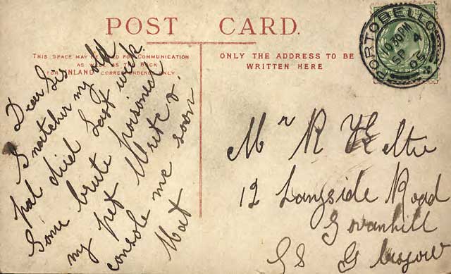 Postcard by an unidentified publisher  -  Cook's Balmoral Hotel, Portobello