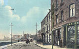 Postcard by an unidentified publisher  -  Trinity Crescent, looking to the east towards Newhaven