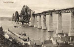 Postcard by an unidentified publisher:  The Forth Bridge, 1890