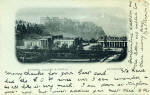 Early Postcard  -  Looking from the Scott Monument towards the National Galleries and Edinburgh Castle