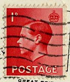 Penny stamp on postcard posted 1936