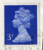 Queen Elizabeth II stamp  -  3p