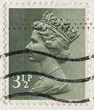 Queen Elizabeth II stamp  -  3.5p