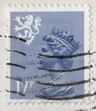 Queen Elizabeth II  -  Scottish stamp  -  17p