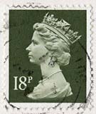 Queen Elizabeth II stamp  -  18p