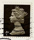 Queen Elizabeth II stamp  -  4d