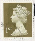 Queen Elizabeth II stamp  -  1st Class Postage