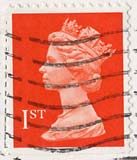 Queen Elizabeth II stamp  -  1st Class Postage