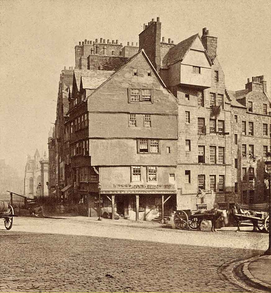 Enlargement of a Stereo View by Archibald Burns  -  Holyrood Palace