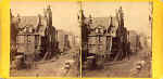 Stereoscopic View by Archibald Burns  -  John Knox House in the Royal Mile, Edinburgh