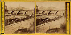 Stereo view by Douglas  -  Looking towards Calton Hill and Edinburgh Jail