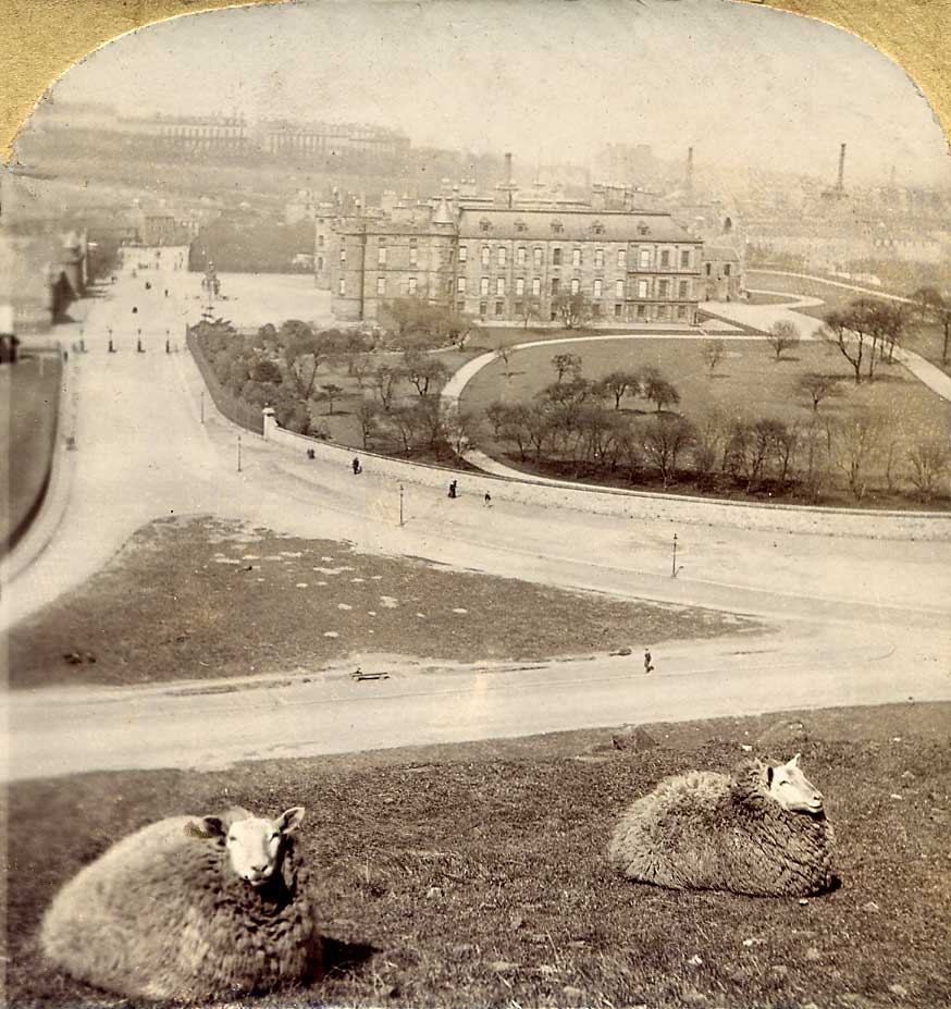 Stereo view in Albemable series  -  Holyrood Palace