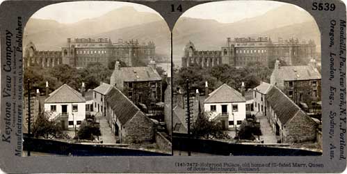 Stereo View looking to Holyrood Abbey and Palace - by Keystone View Company