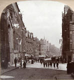 One half of a Stereo view of Lawnmarket, Edinburgh  -  by Keystone View Company, 1900