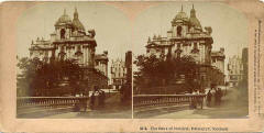 Stereoscopic view by Kilburn  -  Bank of Scotland, Head Office, Edinburgh