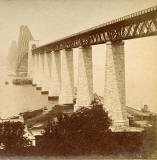 Enlargement of a stereo View by BW Kilburn  -  The Forth Rail Bridge