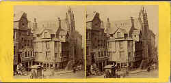 Stereo view from Lennie - John Knox House in the Royal Mile, Edinburgh