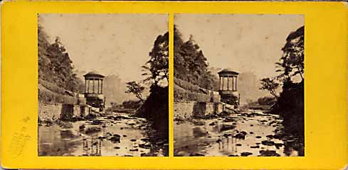 Stereo view from Lennie - St Bernard's Well on the Water of Leith