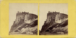 Mclashon's Scottish Stereographs  -  Edinburgh Castle from Johnston Terrace