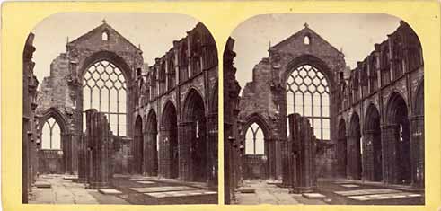 A view in the "McGlashon's Scottish Stereotypes" series  -  The East Window of Holyrood Abbey 