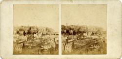 McGlashon's Scottish Stereographs  -  Edinburgh Old Town from Burns' Monument
