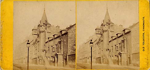Stereoscopic View of Canongate Tolbooth - by Walter Greenoak Patterson
