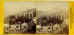 Stereoscopic View by Walter Greenoak Patterson  -  View from Calton Hill towards Holyrood 