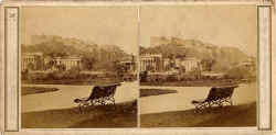 Stereoscopic View by Walter Greenoak Patterson  -  The National Galleries from Princes Street Gardens
