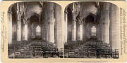 Stereo View by Strohmeyer & Wyman  -  Inside St Giles Cathedral in the Royal Mile, Edinburgh.