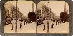 Underwood & Underwood  -  Stereo view looking to the east along Princes Street towards the Scott Monument