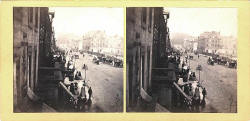 G W Wilson Stereo View  -  An instantneous photo of Princes Street taken in 1859