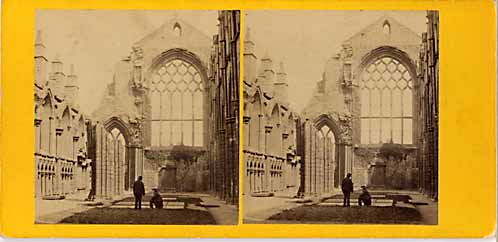 GW Wilson stereo card - Holyrood Chapel