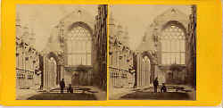 Stereo view by George Washington Wilson - Holyrood Chapel