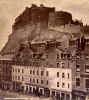 Stereoscopic View by GW Wilson  -  Edinburgh Castle from the Grassmarket