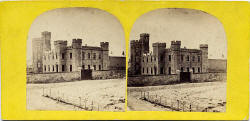 A stereo view by an unidentified photographer  -  Portobello Castle