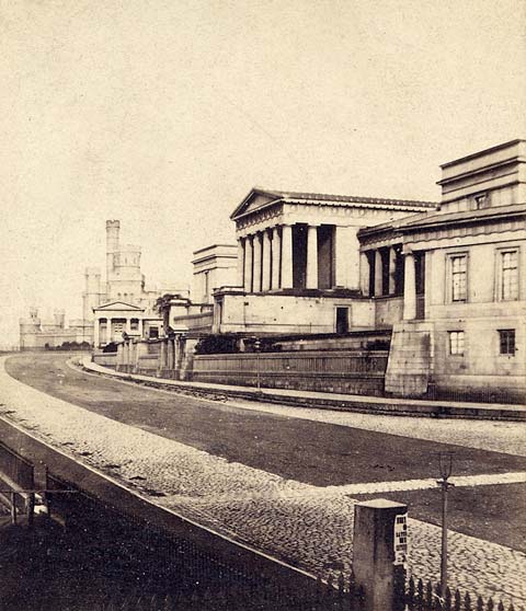 A stereo view by an unidentified photographer  -  Royal High School