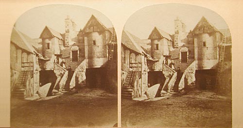 Stereo View of White Horse Close  -  Unidentified Photographer