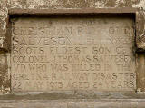 Remembrance plaque on one of the houses on the east side of Earl Haig Gardens, Trinity, Edinburgh  -  Photographed 2006