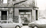 Hutton's Shoe Repair Shop, 11 Elgin Terrace on the corner of Edina Street