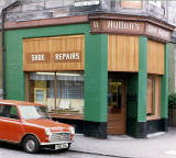 Hutton's Shoe Repair Shop at 11 Elgin Terrace, Edinburgh