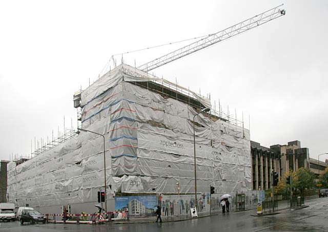 New construction at the corner of Eyre Place and Dundas Street, Canonmills