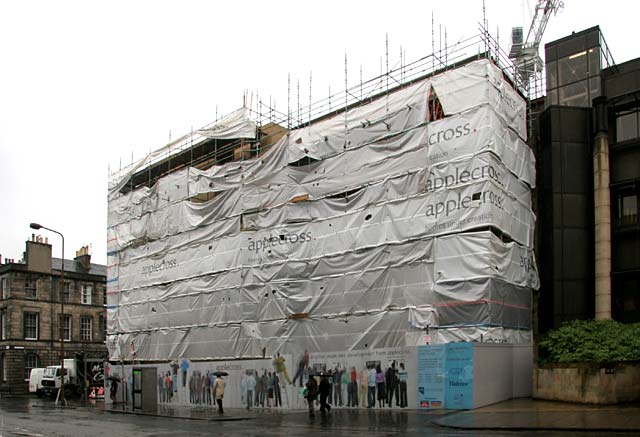 New construction at the corner of Eyre Place and Dundas Street, Canonmills