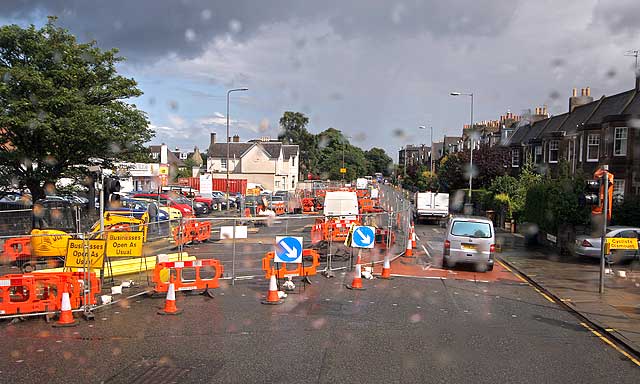 Ferry Road, Inverleith Gardens -  Road Works, 2009