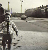 Ed Thomson's son in Fraser Avenue, 1965