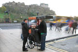 Hot Chestnut Stall at the corner of Frederick Street and Princes Street  -   November 2005