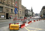 Road signs in George IV Bridge at the top of Victoria Street