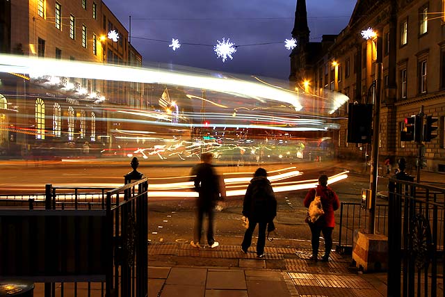 Looking along George Street from St Andrew Square  -  December 2011