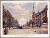 Looking along George Street from St Andrew Square  -  included in the exhibition 'Sales of the Century:  A Celebration of Shopping in Scotland' on display at the National Library of Scotland from December 2005