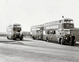 Sighthill Bus Terminus, beside the canal at Calder Road  -  When might htis photo have been taken?